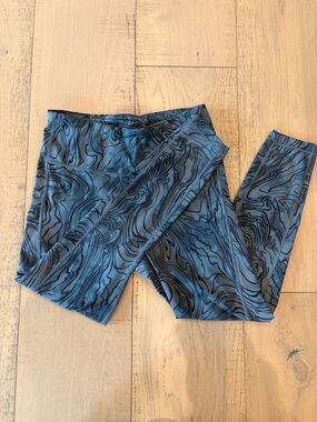 Athleta Green and Black Patterned Leggings